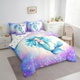 thumbnail image 4 of Feelyou Kawaii Blue Mermaid Twin Bedding Sets 7-Piece for Teen, Dreamy Ocean Princess Bedding Comforter Set, Glitter Fish Scale Reversible Sheet Sets, Ultra Soft Bedroom Decor, 4 of 8