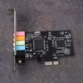 thumbnail image 4 of 10X Tarjeta de Sonido PCIe 5.1, Tarjeta de Audio 3D Envolvente PCI Express con Alto Rendimiento de Sonido Directo y Soporte de Perfil Bajo, 4 of 5