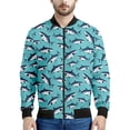 thumbnail image 2 of Chaqueta con cremallera con estampado de tiburón de dibujos animados para hombres y niños, sudadera con capucha con estampado 3D de animales del océano y peces, chaquetas de calle geniales, abrigos, 2 of 5