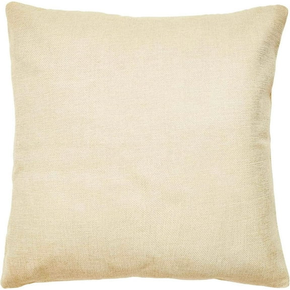 6 Count 100% Polyester Linen Canvas Sublimation Blank 18"x18" Throw Pillow Case Cushion Cover Decor DIY Bulk Heat Press Printing