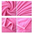 thumbnail image 4 of Gymnture Thick Blankets Flannel Fleece Blanket Lightweight Warm Bed Blanket 70x100cm (Pink), 4 of 4
