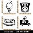 thumbnail image 2 of Ice Cream Truck Desserts Pint Cookie Sandwich Cone Rubber Stamp Set for Scrapbooking Crafting Stamping - Large 1-1/4 Inch, 2 of 7