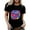 2-Black, variant on Arlun Retro 80's & 90's T-Shirts for Women Vintage Neon 80th and 90th Colorful Graphic Print Short Sleeve Tee Shirt Rave Theme Party Tshirt Plus Size Crew Neck Tee Tops 2-Hot Pink XL