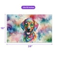 thumbnail image 5 of Hippie Rhodesian Ridgeback Portrait Watercolor Tie-Dye Vintage Styles Doormat Ridgebacks Dog Lover Gifts Indoor Outdoor Welcome Mat - 00014, 5 of 5