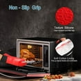 thumbnail image 6 of 1/2Pcs Professional Oven Gloves Heat Resistant Silicone Gloves Oven Mitts Non-Slip Cooking Barbecue Gants With Soft Inner Lining, 6 of 10
