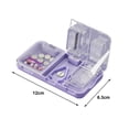 thumbnail image 3 of YAOMOBB Distributeur de Pilules Grande Capacité Boîte de Rangement Transparente 3 en 1 de Qualité Alimentaire (Rangement de Tablettes), 3 of 6