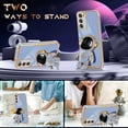thumbnail image 2 of for Samsung Galaxy S23 Case Astronaut Cute for Women Girls Girly Unique Dark Blue Phone Cases with Astronaut Hidden Stand Kickstand 6D Design Cover for Samsung Galaxy S23 5G 2023 6.1 inch, 2 of 13