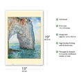 thumbnail image 2 of The Manneporte near Étretat France - From an Original Color Painting by Claude Monet c.1886 - Master Art Print (Unframed) 13in x 19in, 2 of 4