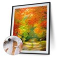 thumbnail image 3 of Cuadros Decorativos Kit de pintura al óleo de bosque de otoño por números pintura acrílica DIY sin marco (B1617) Tmvgtek embutido en tela, 3 of 9
