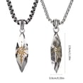 thumbnail image 3 of Vintage Wishing Stone Pendant Necklace Fashion Clavicle Chain Statement Sweater Chain Jewelry Adjustable Collar Necklace, 3 of 8