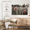 thumbnail image 4 of Elephant Stock Poppy Impression Vintage Color Pop Wall Art - Living Room Wall Decor - Floral And Botanical Multi Panel - Gray And Orange Decor By Melanie Viola - 50" x 32", 4 of 4