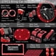 thumbnail image 2 of NBTEPEM Juego de 27 accesorios de coche con brillantes rojos para mujer, fundas para volante, ajuste universal, marco de placa de matrícula de 15 pulgadas, soporte para teléfono con brillantes, posava, 2 of 9