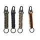 thumbnail image 5 of Scienceny LLavero de Paracord, mosquetón extraíble para exteriores, llavero de emergencia de supervivencia, cuerda, colgante portátil, cordón Herramientas eléctricas negro y naranja, 5 of 6
