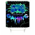 thumbnail image 3 of Game Shower Curtain Kids Boys Gaming Bath Curtain with 12 Hooks Modern Gamer Bathroom Decor Teens Gamepad Shower Curtain Set for Stalls Bathtubs 72" Wx72 L Waterproof, 3 of 3