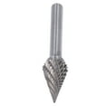 thumbnail image 1 of File, Die Grinder Drill Bit Pointed 1/4in Shank Heat Treated Cone Shape  For Metal For Wood, 1 of 8