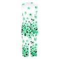 thumbnail image 3 of Conjunto de Verano para las Mujeres Impreso Cuello Redondo sin Mangas Y Pantalones, Casual de Dos Piezas para las Mujeres, 3 of 5
