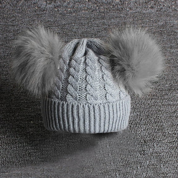 Winter Hat Soft Knitted Skull Cap Warm Cute Winter Hat Hats for Boys Baby Girl Hat