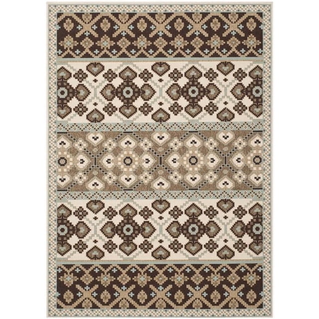 Safavieh Veranda Cream Indoor Outdoor Rug - 6'7" x 9'6"