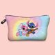 thumbnail image 3 of Bolsa de maquillaje de Disney huangchenghong Stitch Anime Kawaii cosméticos regalos de Navidad, 3 of 5
