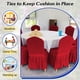 thumbnail image 4 of Elastic Dining Table Chair Cover Half Round Household Chair Cover Cushion Backrest One Universals Chair, 4 of 6