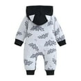 thumbnail image 3 of Gubotare Baby Girl Clothes Winter Baby Girl Romper Fall Winter Clothes Ruffle Sweater Long Sleeve Bodysuit Jumpsuit and Headband 0 3 6 9 12 18 24 Months (Black,3-6 Months), 3 of 9