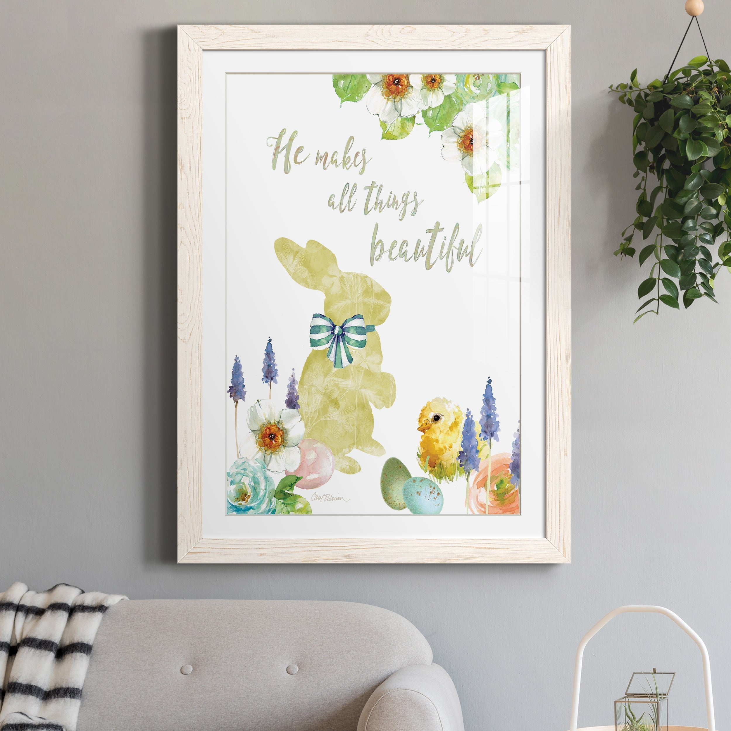 All Things Bunny - Premium Framed Print - Distressed Barnwood Frame - Ready to Hang