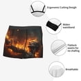 thumbnail image 5 of Rateoe Cool Fire Man Mens Boxer Briefs Poly Spandex Performance Boxer Briefs Underwear Hem Boxer Briefs - Medium, 5 of 8