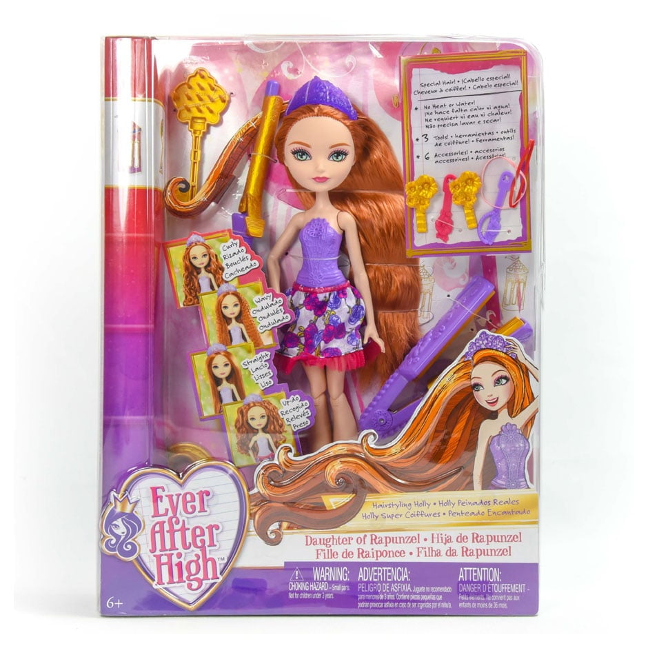ever after high hairstyling holly doll