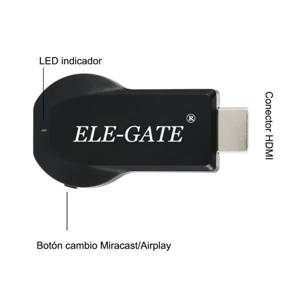 ADAPTADOR DE PANTALLA INALAMBRICA Ele-Gate FWTWL12 Walmart en línea