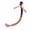 black&pink, variant on SEGO Helmet Pigtails Gradient Ramp Helmet Braids Ponytail Helmet Hair with Suction Cup with Bowknot for Motor Bike 1PCS Many Colors (Helmet not Included)