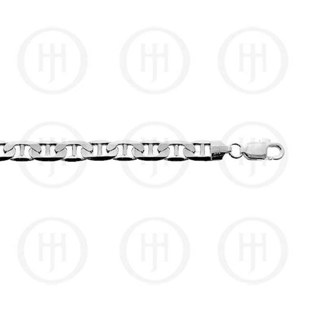 Doma Jewellery MAS04133-20 Argent Sterling -Basic Chain Flat Marina 02 -FM120 4.5mm 20 Pouces