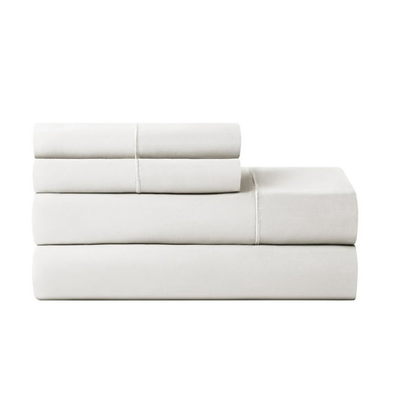 Hotel Style 4-Piece 600 Thread Count White Egyptian Cotton Adult Bed Sheet Set, King - Deep Pocket