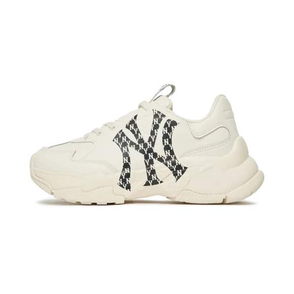 MLB Big Ball Chunky Mono New York Yankees White Ivory Unisex Running Shoes