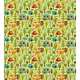 thumbnail image 2 of Ambesonne Happy Camp Duvet Cover Sets, Elements for Camping, 2-Queen, Pale Green Multicolor, 2 of 6