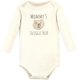 thumbnail image 4 of - Conjunto de body unisex de algodón para bebé, pantalón y zapos, oso acurrucado, 0-3 meses, 4 of 5