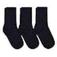 thumbnail image 3 of Jefferies Socks Boys' School Uniform Ribbed Crew Dress Socks 3 Pack, Black, X-Large, 3 of 4