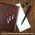 thumbnail image 3 of HONMEET 10Pcs Fountain Pen Ink Converter Red Portable Ink Absorber for Office and Travel Refills, 3 of 8