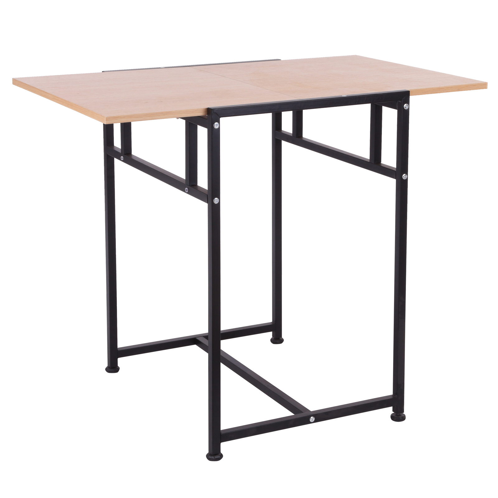 HOMCOM 36"/47'' Wood Top Drop Leaf Folding Computer End Side Table - Walmart.com