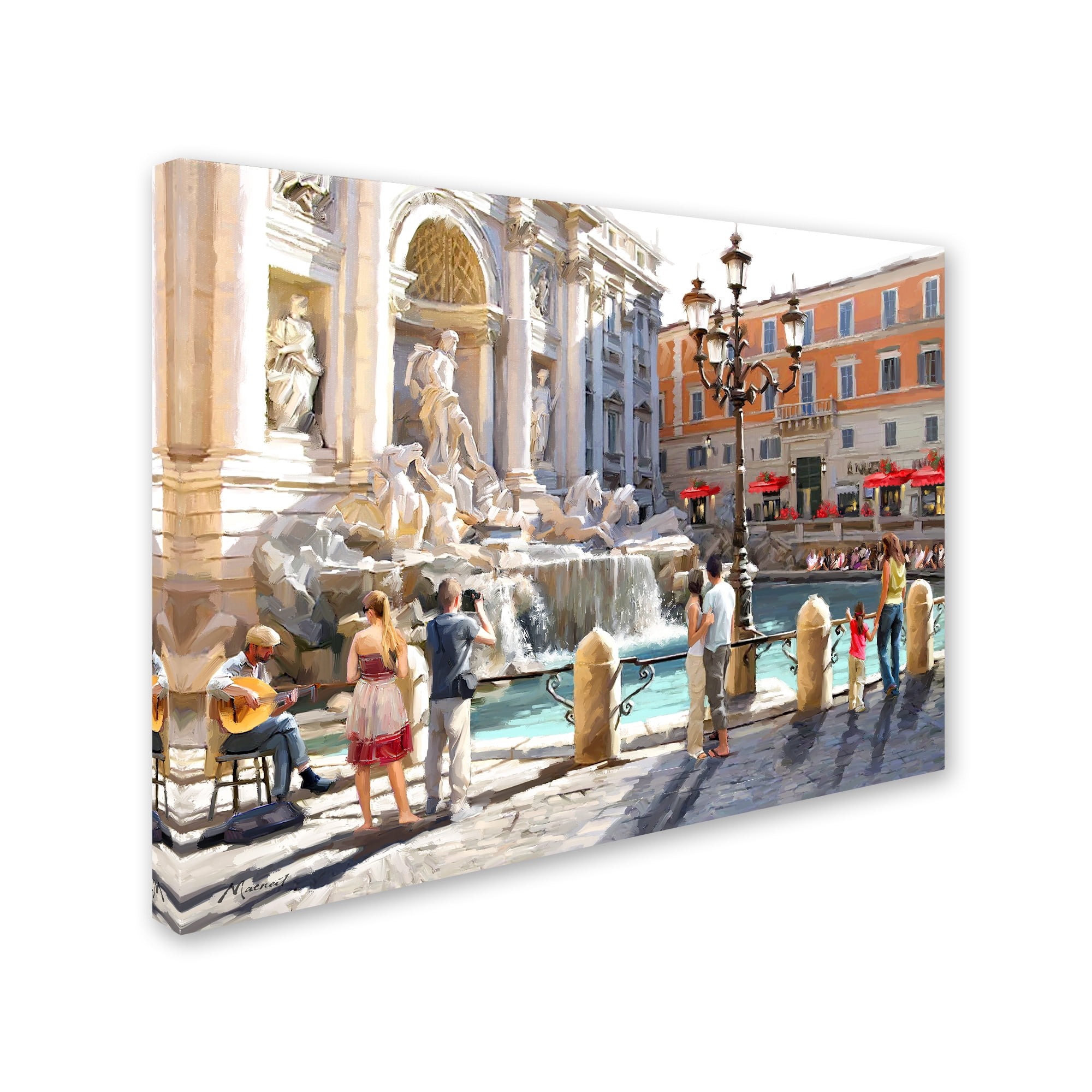 Trademark Fine Art 'Trevolli Fountain' Canvas Art by The Macneil Studio