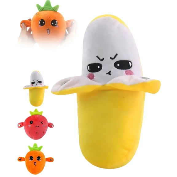 Interactive Banana Plush Toy with Sounds, Musical Sensory Toys, Banana Soft Plush, Interactive Music Plush Toy for Christmas Birthday Gift