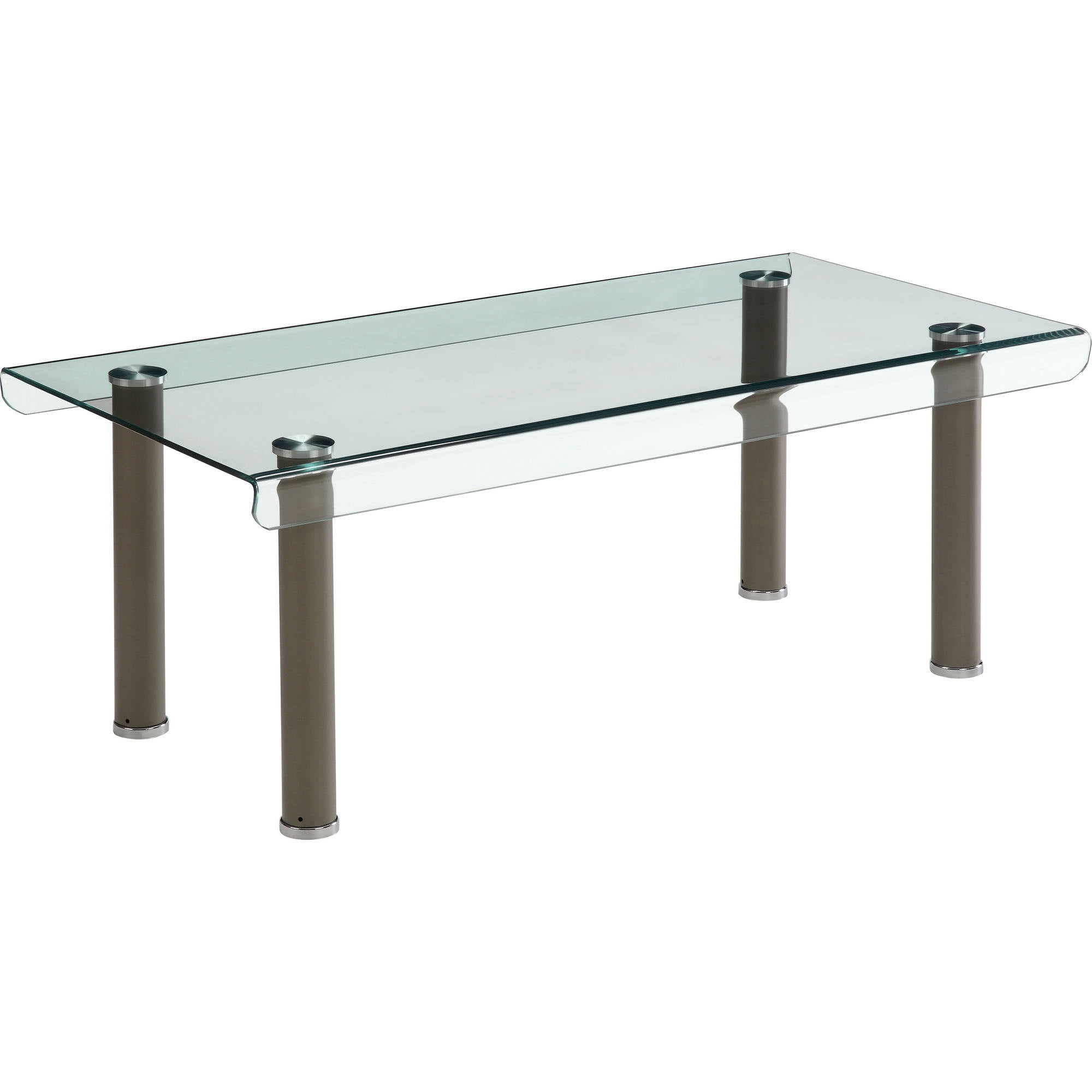 Furniture of America Ramey Contemporary 2-Piece Coffee Table Set, Champagne
