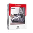 thumbnail image 3 of SUSSEXHOME Black Gray Gentleman %100 Cotton Duvet Cover Set, Full Size Duvet Cover, 1 Duvet Cover, 1 Fitted Sheet and 2 Pillowcases, Iron Safe, Hypoallergenic, Breathable Bedding Set, 3 of 7