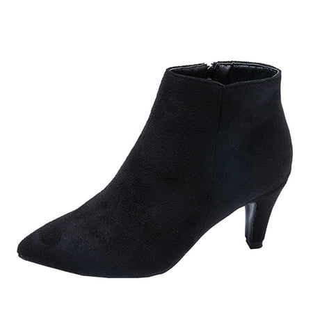 

Qufokar Thigh High Boots for Women With Heel Womens Boots Winter Size 10 High Fashion Toe Pointed Leopard Zipper Heel Print Boots Women S Women S Boots