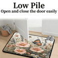 thumbnail image 4 of CURLYOOT Flower Pinks and Butterlfy Indoor Doormat, Non-Slip Absorbent Door Mat 24" x 16", Entrance Floor Mat Washable Entry Doormats for Entryway Front Back Door, 4 of 8
