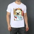 thumbnail image 2 of Large Tops For Men GraphicDog Printed Tees Summer Everyday Short-Sleeved T Shirts Black or White XS-5XL, 2 of 5