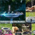 thumbnail image 1 of Langgg Solar Pump Solar Power Fountain Pump Floating Solar Water Fountain for Pond Pool Fish Tank, 1 of 6