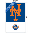 thumbnail image 3 of MLB New York Mets - Logo 22 Wall Poster with Pushpins, 22.375" x 34", 3 of 5