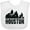 AA-White, variant on Inktastic Houston Skyline Grunge Boys or Girls Baby Bib