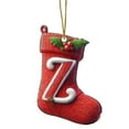 thumbnail image 2 of Acrylic Flat Christmas Stocking Alphabet Ornament - Personalized DIY Letter Decor, Holiday Stocking Tree Hanging Ornament Xmas Home Party Decoration Gift, 2 of 4