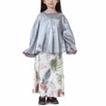 thumbnail image 1 of Mefallenssiah Robe Longue Musulmane Moyenne Grande Fille Manches Longues Col Rond Ensemble Jupe, 1 of 6